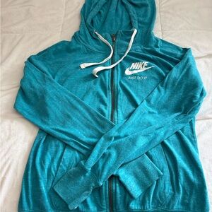 Nike Women's Teal Full-Zip Hoodie Jacket